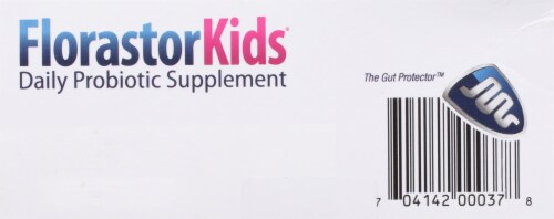 FlorastorKids Daily Probiotic Supplement Powder Sachets 250mg Perspective: bottom