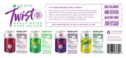 Great Lakes Brewing Co. Water Hard Seltzer Perspective: bottom