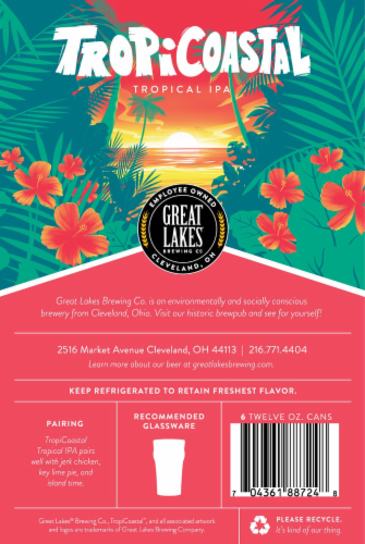 Great Lakes Breweing Co TropiCoastal Tropical IPA Perspective: bottom