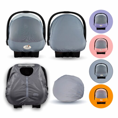 CozyBaby Sun Bug Cover w Lightweight Summer Cozy Cover for Baby Carrier Gray 1 Piece Foods Co