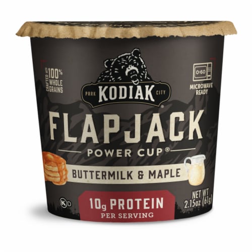 Kodiak Protein-Packed Buttermilk and Maple Pancake Power Cup with 10g Protein Perspective: bottom