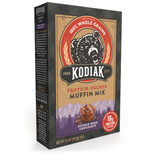 Kodiak Cakes Double Dark Chocolate Protein-Packed Muffin Mix Perspective: bottom