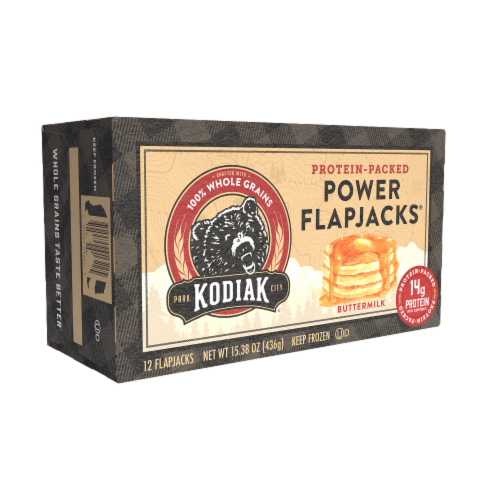 Kodiak® Protein-Packed Buttermilk Frozen Power Flapjacks® Perspective: bottom