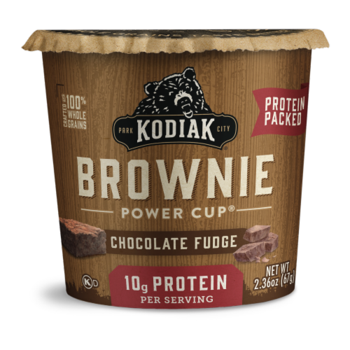 Kodiak® Protein-Packed Chocolate Fudge Brownie Power Cup® Perspective: bottom