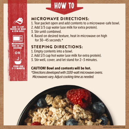 Kodiak Cakes® Protein-Packed Maple Brown Sugar Oatmeal Perspective: bottom