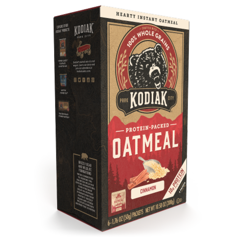 Kodiak® Protein-Packed Cinnamon Oatmeal Packets Perspective: bottom