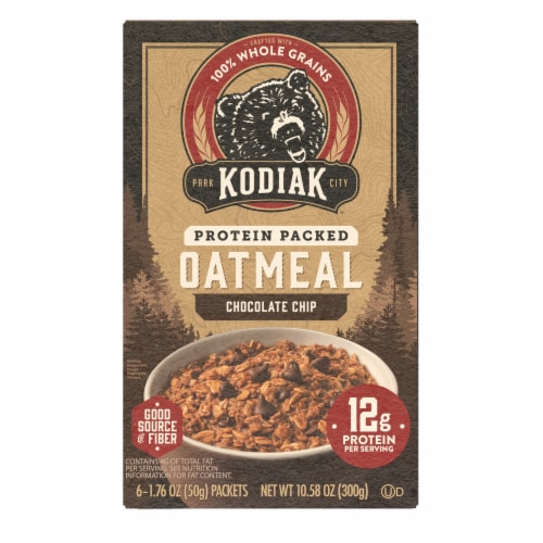 Kodiak® Protein-Packed Chocolate Chip Instant Oatmeal Packets Perspective: bottom