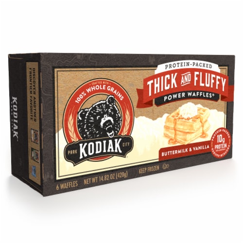 Kodiak Cakes® Buttermilk & Vanilla Thick and Fluffy Power Waffles® Perspective: bottom