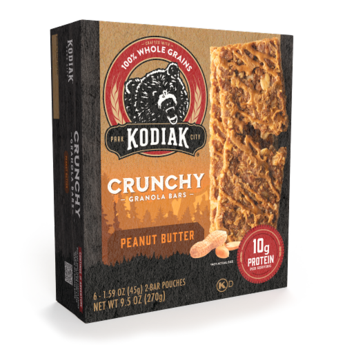 Kodiak Cakes® Protein-Packed Peanut Butter Crunchy Granola Bars Perspective: bottom