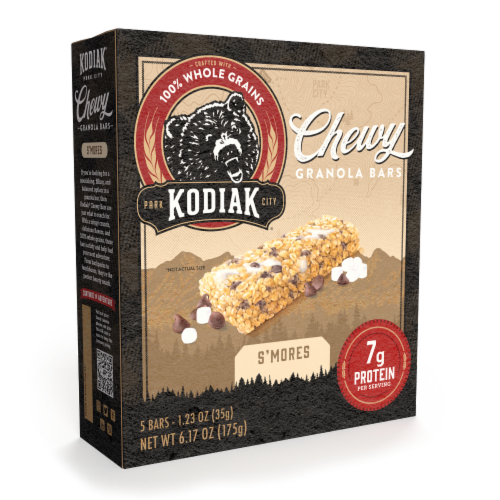 Kodiak S'mores Chewy Granola Bars with 7g Protein Perspective: bottom