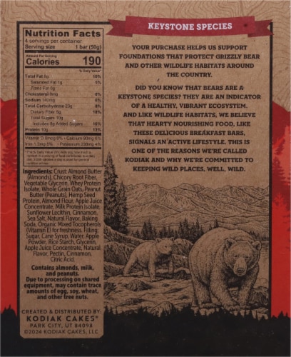 Kodiak® Cinnamon Oat & Apple Breakfast Bars Perspective: bottom