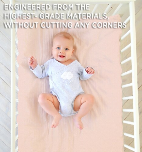 Bublo Baby Bassinet Sheet, Rectangle Bassinet Mattress for Boy Girl, 100% Cotton, One Size Perspective: bottom
