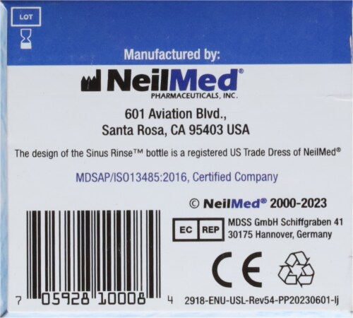 NeilMed Sinus Rinse All Natural Premixed Packets, 50 ct - Kroger