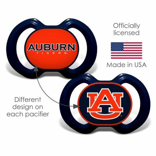 MasterPieces NCAA Auburn Tigers Infant Pacifiers Perspective: bottom