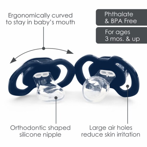 Penn State 2-Pack Pacifiers Perspective: bottom
