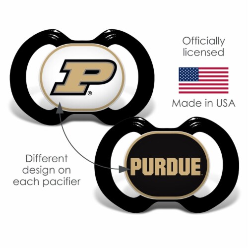 Purdue 2-Pack Pacifiers Perspective: bottom