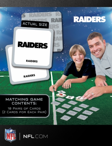 NFL Raiders Matching Game Perspective: bottom