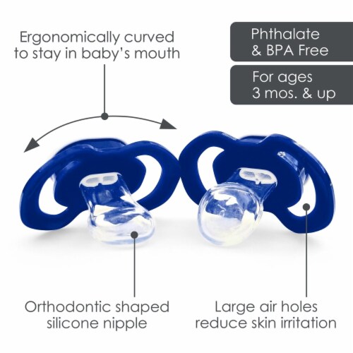 Classic Impressions Texas Rangers™ Pacifiers Perspective: bottom