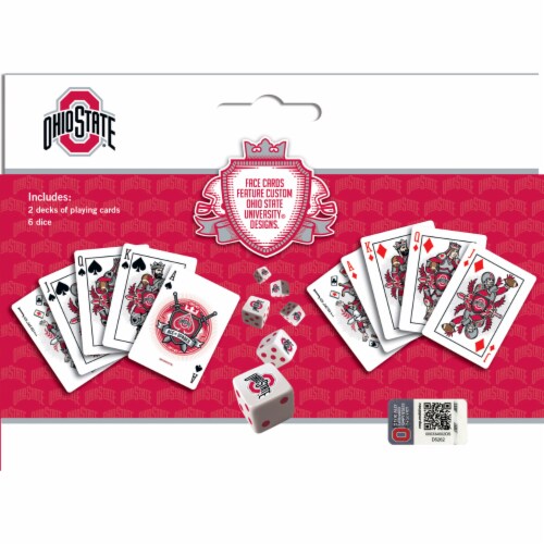 MasterPieces Ohio State Buckeyes Playing Cards & Dice Set Perspective: bottom
