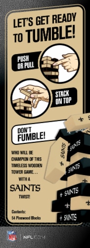 New Orleans Saints Tumble Tower Perspective: bottom