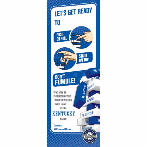 University of Kentucky® Wildcats® Tumble Tower Game Perspective: bottom