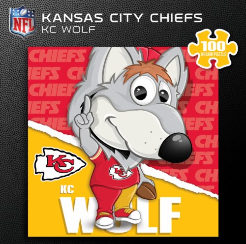 MasterPieces Kansas City Chiefs KC Wolf Square Puzzle Perspective: bottom