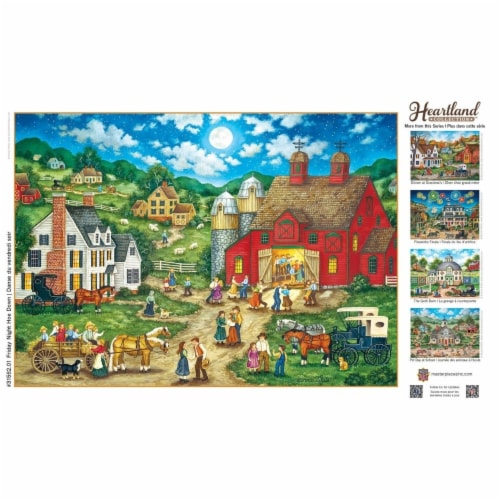 Master Pieces® Heartland™ Collection Friday Night Hoe Down Jigsaw Puzzle Perspective: bottom