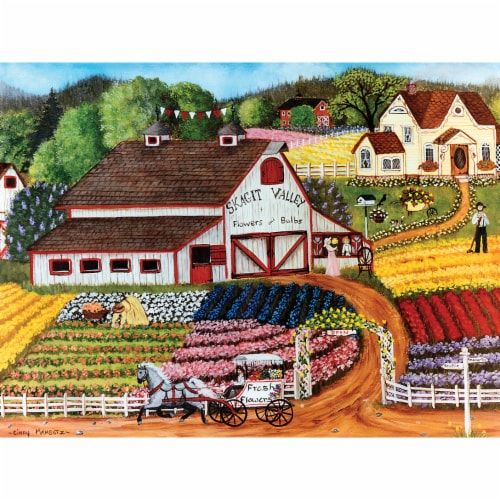 Master Pieces® Homegrown™ Fresh Flowers Jigsaw Puzzle Perspective: bottom