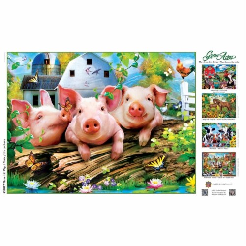 MasterPieces® Green Acres™ Collection EZ Grip™ Three Lil' Pigs 300 Pc Puzzle Perspective: bottom