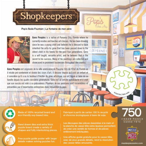 MasterPieces® Shopkeepers™ Pop's Soda Fountain Puzzle Perspective: bottom