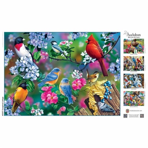 MasterPieces® Audubon Songbird Collage Puzzle Perspective: bottom