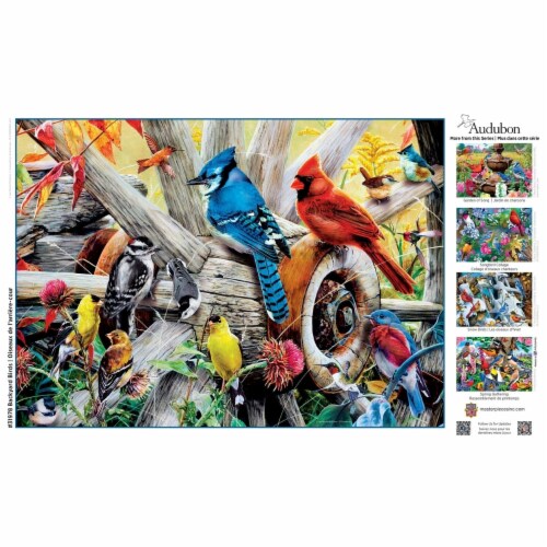 MasterPieces® Audubon Backyard Birds Puzzle Perspective: bottom