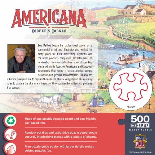 MasterPieces® Americana by Bob Pettes Cooper's Corner EzGrip Puzzle Perspective: bottom