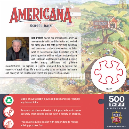 MasterPieces® Americana™ School Days Puzzle Perspective: bottom