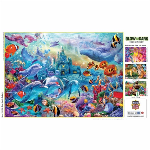 MasterPieces® Sea Castle Delight Glow in The Dark Puzzle Perspective: bottom