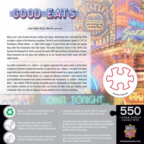 MasterPieces® Good Eats™ Late Night Grub Jigsaw Puzzle Perspective: bottom