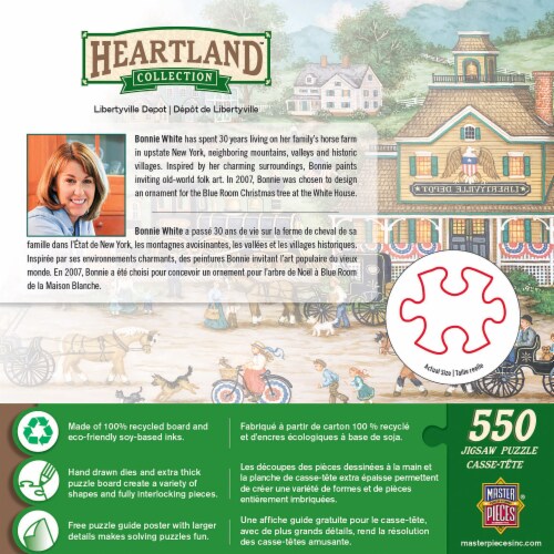 MasterPieces® Heartland™ Collection Libertyville Depot Puzzle Perspective: bottom