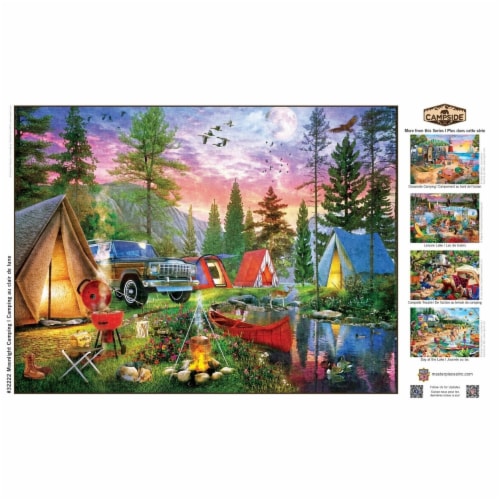 MasterPieces® 300 Piece EZ Grip Jigsaw Puzzle - Moonlight Camping Perspective: bottom