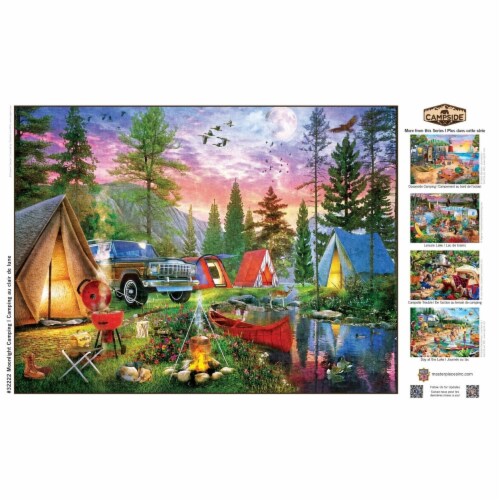 MasterPieces® 300 Piece EZ Grip Jigsaw Puzzle - Moonlight Camping Perspective: bottom