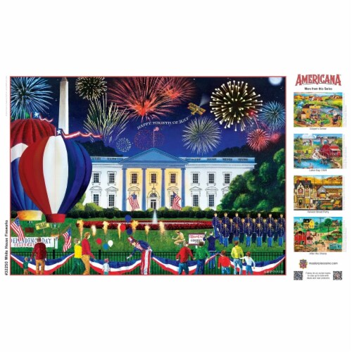 MasterPieces® Americana™ White House Fireworks EZ Grip™ Jigsaw Puzzle Perspective: bottom