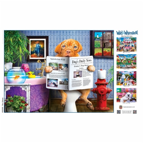 MasterPieces™ Wild & Whimsical™ The Library EZ Grip™ Puzzle Perspective: bottom