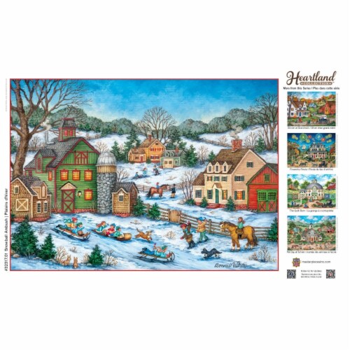MasterPieces® Heartland Collection™ Snowball Ambush Jigsaw Puzzle Perspective: bottom