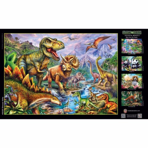 Masterpieces® Hidden Images - Dinosaur Valley 500 Piece Jigsaw Puzzle Perspective: bottom