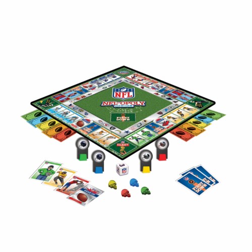 MasterPieces NFL-Opoly Junior Board Game Perspective: bottom