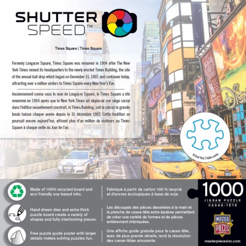 MasterPieces® Shutter Speed™ Times Square Jigsaw Puzzle Perspective: bottom