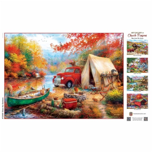MasterPieces® Art Gallery of Chuck Pinson Share the Outdoors Linen Jigsaw Puzzle Perspective: bottom