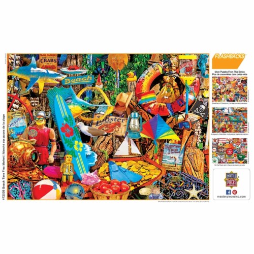 MasterPieces® Flashbacks™ Beach Time Flea Market Jigsaw Puzzle Perspective: bottom