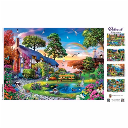 Masterpieces Tranquility - Rainbow 1000 Piece Jigsaw Puzzle Perspective: bottom