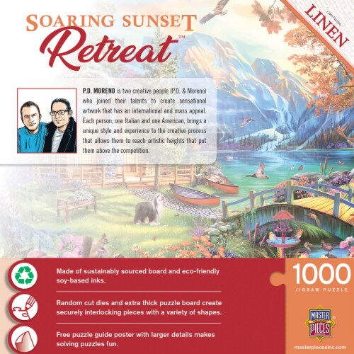 Masterpieces Tranquility - Soaring Sunset 1000 Piece Jigsaw Puzzle Perspective: bottom