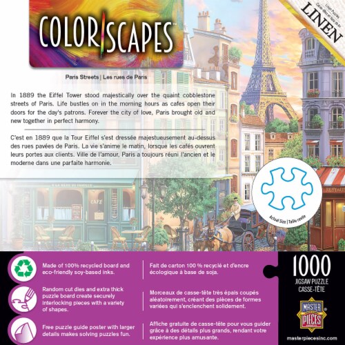 MasterPieces® Colorscapes™ Paris Streets Jigsaw Puzzle Perspective: bottom